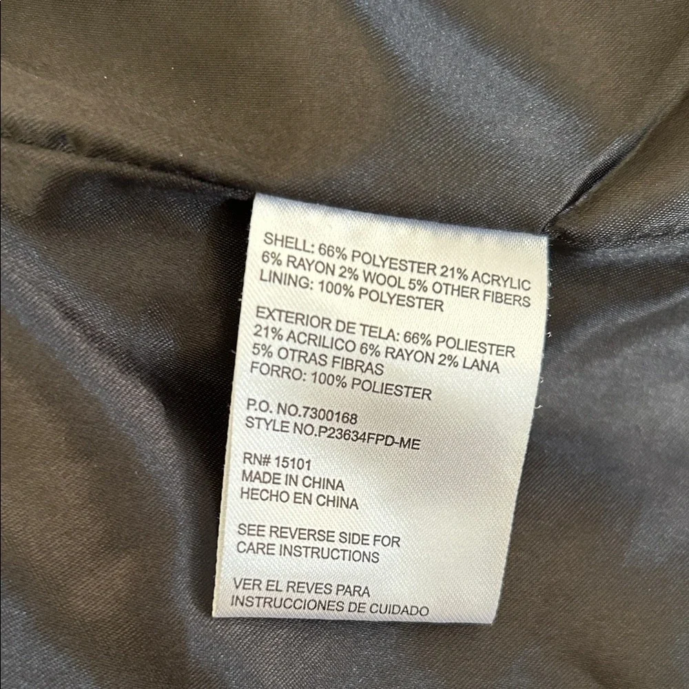 Pink Envelope Black and WhiteTweed Pea Coat size M - Picture 12 of 12